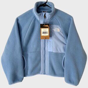 The North Face Yumiori Fleece Full-Zip Jacket Baby Blue Girl's Size Small New
